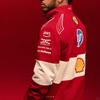 Puma X Ferrari F1 Mode Vielseitige Jacke mit Reißverschluss, langen Ärmeln und Stehkragen für Herren, Jacke Rot 763954-01