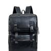 Schoolbag Vintage PU Leather Backpack Men's Large Capacity Computer Backpack Fashion Trend Lightweight Travel Bag Student Backpack Women