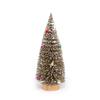 Decorazione da tavolo Piccolo albero di pino Neve Gelo Colorato Ago di pino in polvere Mini albero di Natale