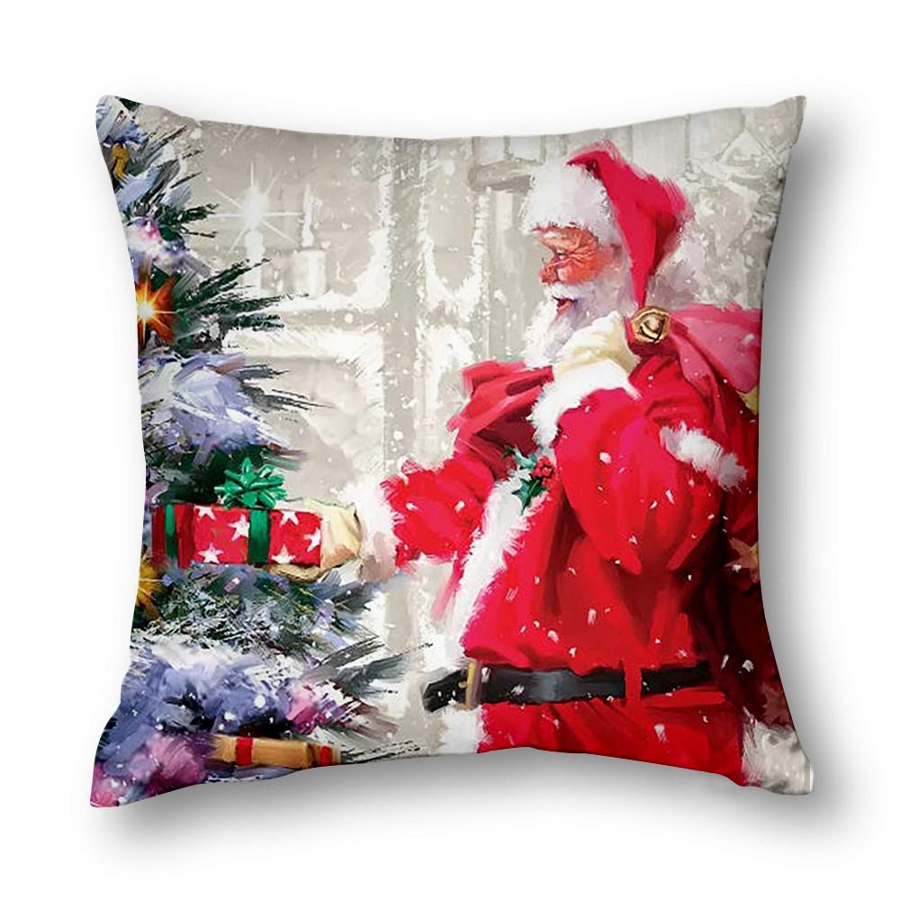 Christmas Decor Cushion Cover Sofa Decor Cushion Cover Bed Decor Pillow Cover Home Decor 40X40 45X45 50X50 60X60Cm