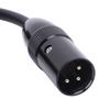 Gold Plated 3Pin XLR Male To Dual 6.35mm Female XLR Male To Dual 1/4inch Microphone Cable  Mixer