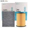 Combo Set Engine Cabin Pollen Air Filter 7M51-9601AC CV6Z-19N619-A For Ford Escape Kuga Focus MK3 Lincoln MKC 2013 - 2018 2019