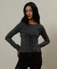 Gimeo Tie Bustier Long Sleeve Charcoal