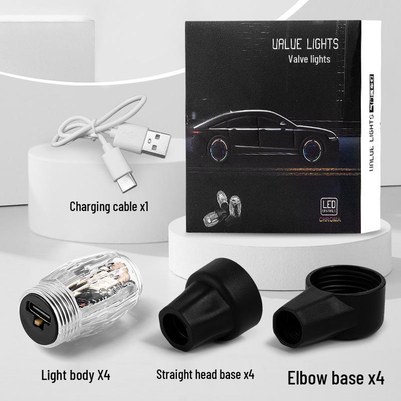 Inteligentne światła do opon i kół z podwójnym czujnikiem Wiatr Ogień