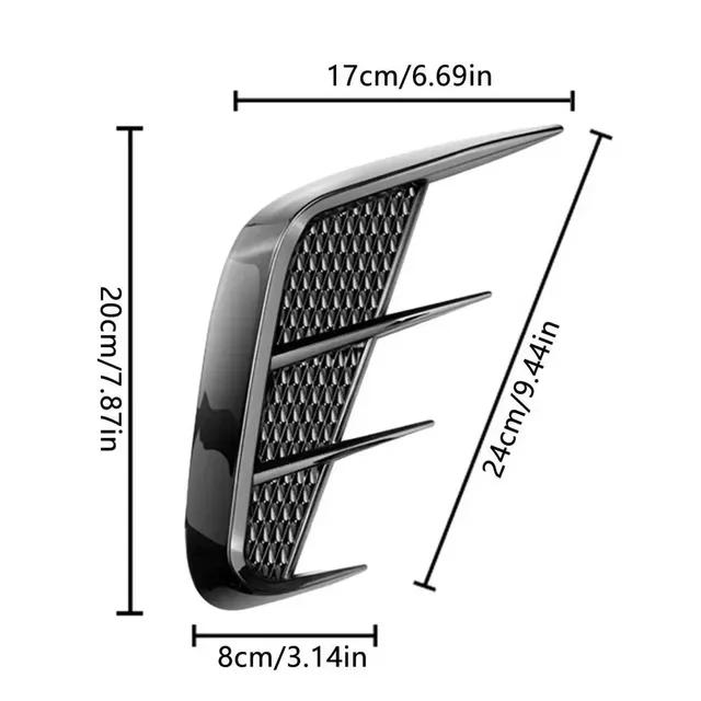 

1 пара боковых вентиляционных отверстий, накладка на крыло, наклейка, автомобильный воздухозаборник на бампер, наклейка на капот, экстерьер автомобиля, универсальный