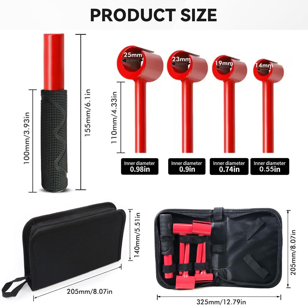 Canvas Bag Packaging Hinge Gap Adjustment Wrench Set Heavy Door Hinge Adjustment Tool Multi-Size for Door and Cabinet Alignment