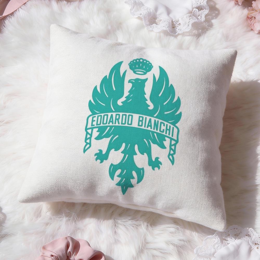 

Luxury B-Bianchi Logo Cushion Cover Premium Comfort Reversible Pillow Cove -Two in One Design for Any Room & Car Interior 30cmx30cm