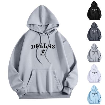 Women Fashion O Neck Long Sleeve Printed Top Hoodie Sweatshirt