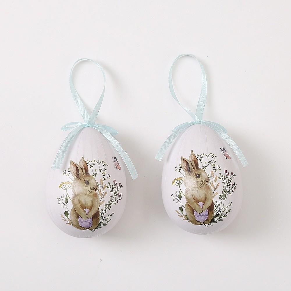 Cartoon Easter Eggs Pendant Foam Easter Party Decorations Egg Hanging Ornament  Kids Gifts
