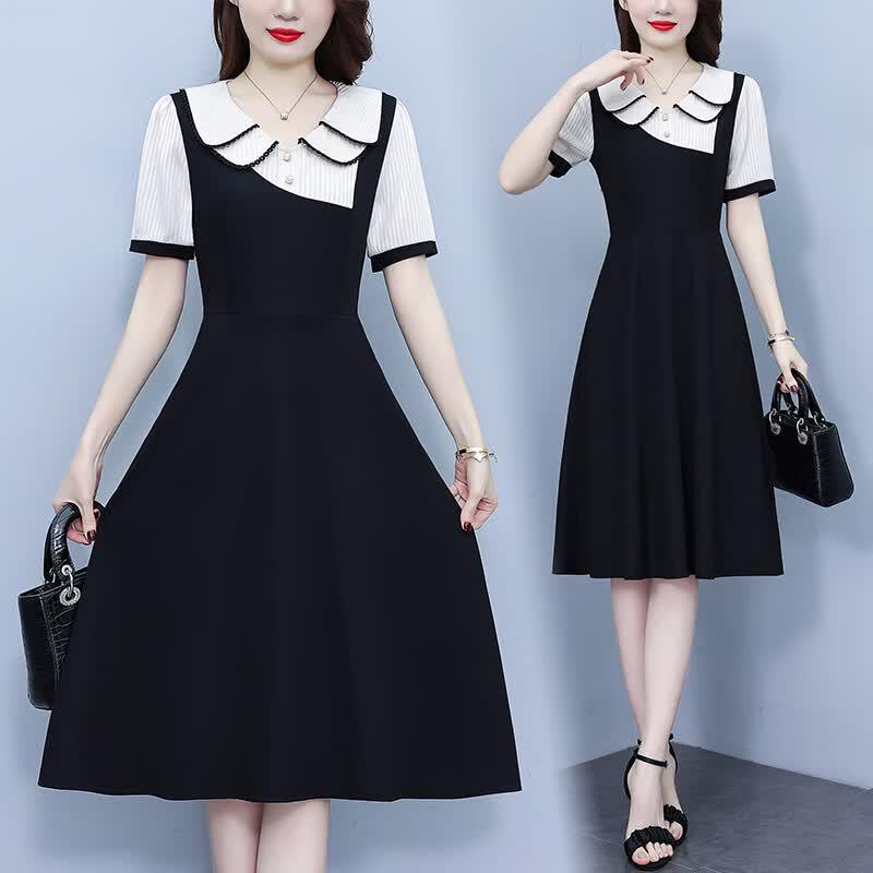 La Chapelle Women's Slimming Korean Style Summer Dress