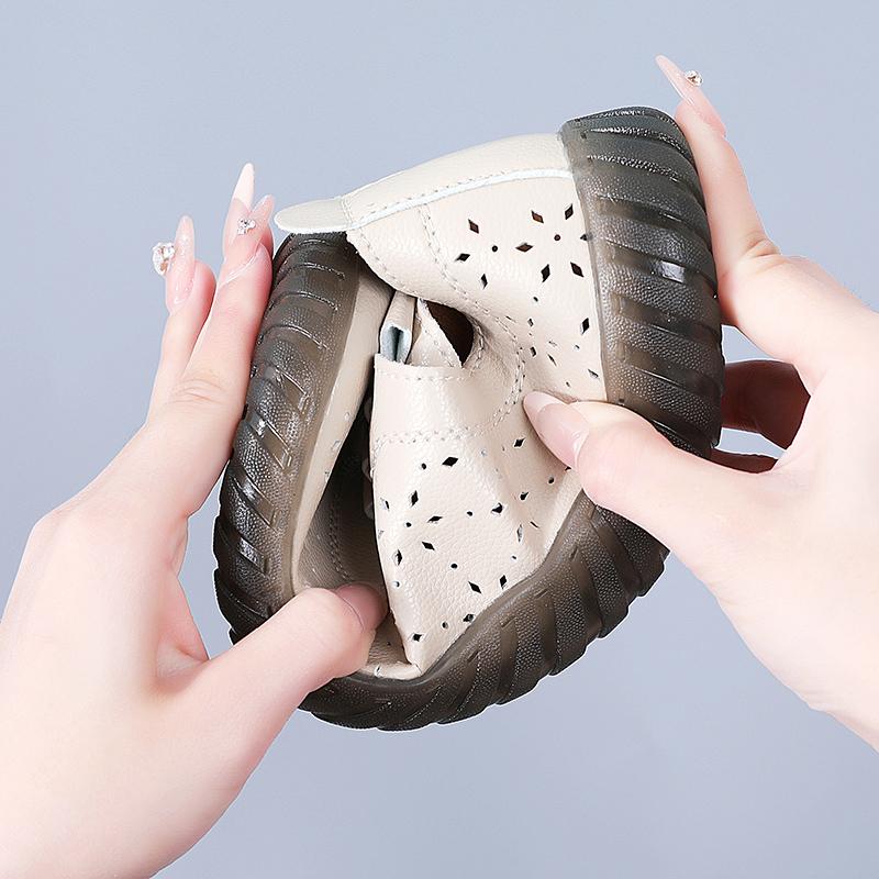 Sneakers Dame Sko Loafers Snøring Lær Flat Ny Vår Uformell komfortabel Mamma Sko Mujer Zapatos Chaussure Femme