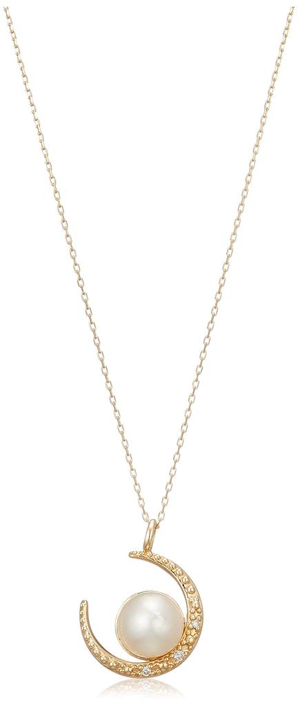 [Official] ESTELLE Women's Necklace in 10K Yellow Gold with June Birthstone Akoya Pearl (0452-4820-0019-0000)