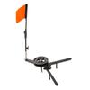 Ice Fishing Rod Tip-Up Compact Metal Poles Orange Flags Angler Tackles Accessory Portable ABS Winter Outdoor Fishing Tools
