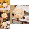 Cute Brown Meat Sandwich Plush Doll Soft Cuddly Toy Creative Gift For Birthdays