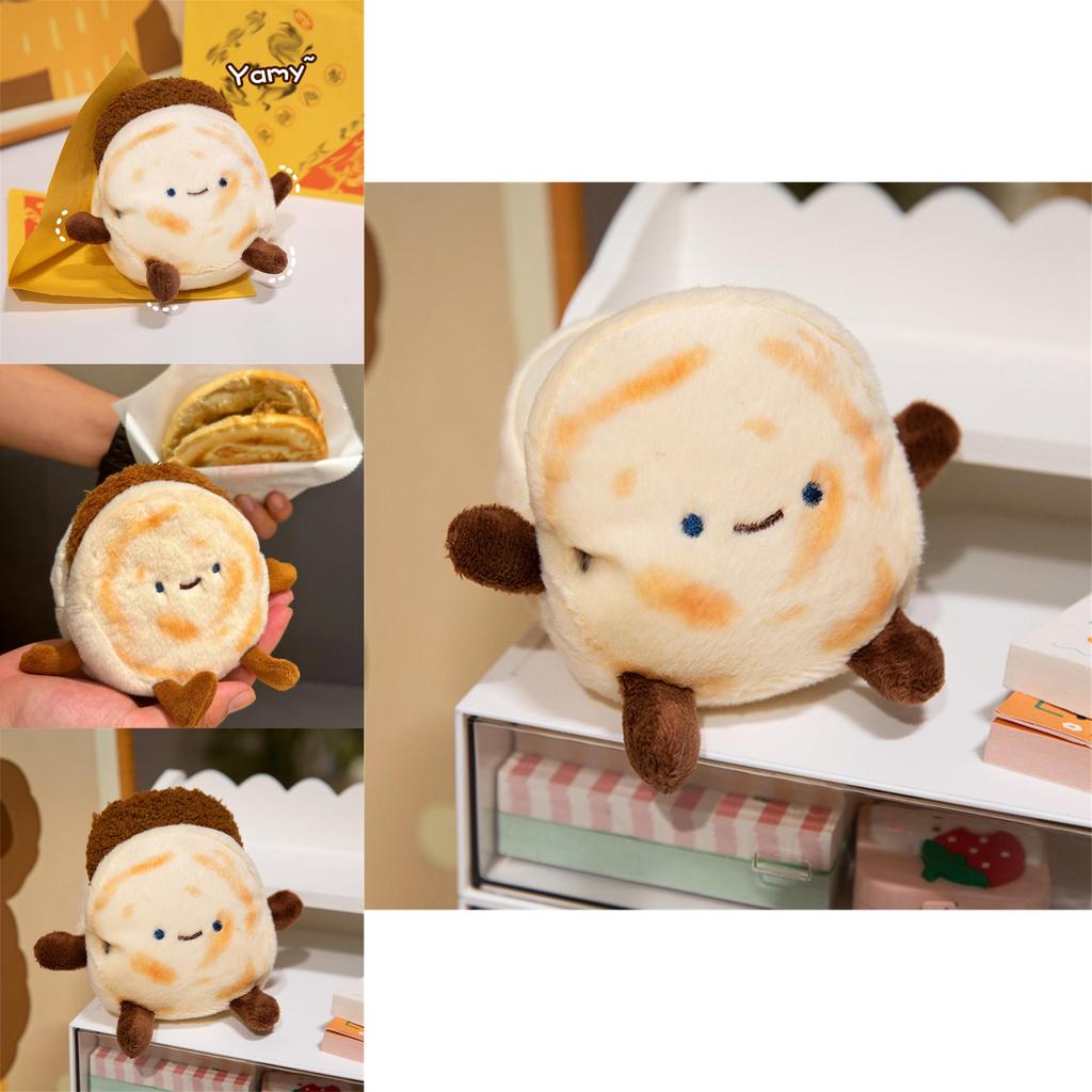 Cute Brown Meat Sandwich Plush Doll Soft Cuddly Toy Creative Gift For Birthdays