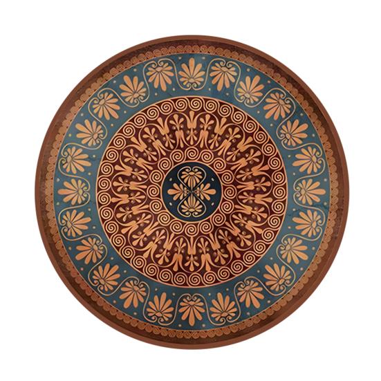 Bohemian Heat Resistant Placemats for Table Stain-Resistant Round Rubber Coasters Vintage Kitchen Dining Mats S