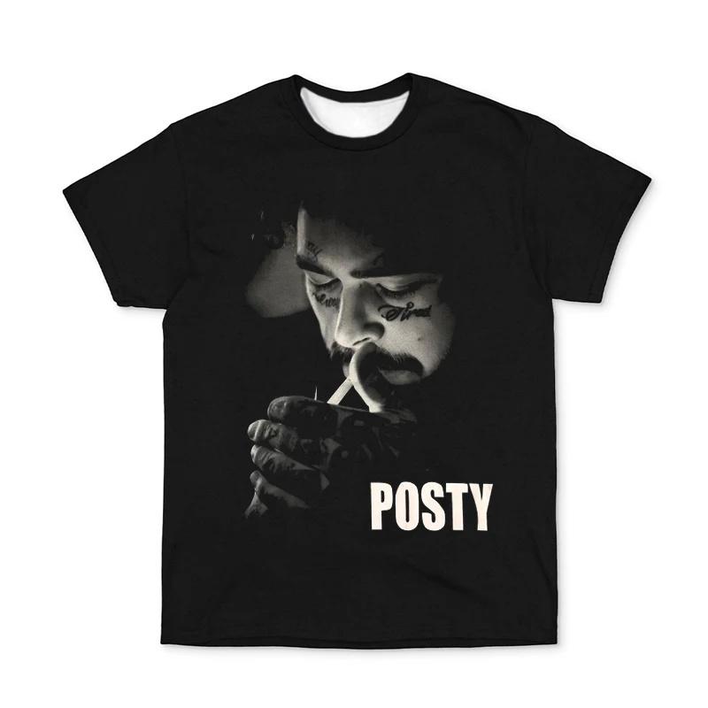 

Post Malone Short-sleeved T-shirt, Portrait of European and American Street Rock Rapper GHETTO Star, Casual Unisex Quick-dry Top 4XL