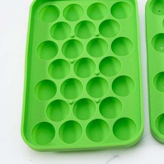 Kugel Silikon Eiswürfelform mit Deckel Leicht zu lösende runde Kugelform für Whiskey Cocktails BPA-frei Stapelbare Schokoladen-Gelee-Form