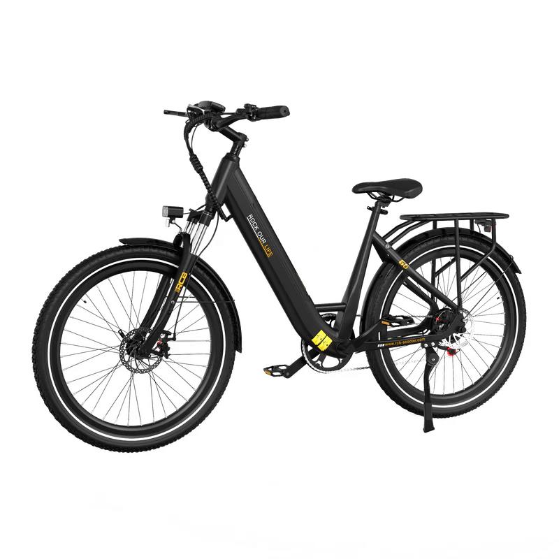 RCB G6 Outdoor Commuting Ebike For Adult 27.5 Inch All Terrain Tires 350W Motor 36V10.4Ah Battery City Electric Bicycle With IP54 Waterproof