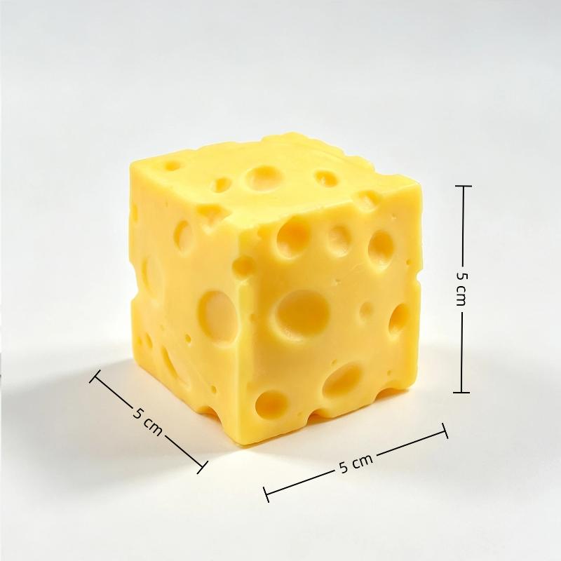 1 pièce Jouets de décompression doux à montée lente Simulation de fromage Jouet à presser Mignon Décoration de bureau Cadeau pour Chambre Bureau Relaxant
