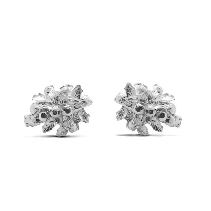 

HYERIKIM JEWELLERY The winter garden photography earrings (silver) 925 sterling silver