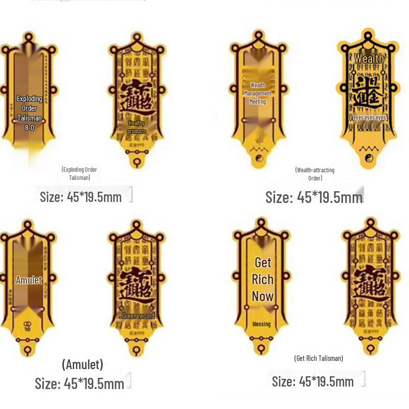Year of the Horse Gold Lucky Cat Phone Sticker – 999 Pure Gold, Get Rich Charm, Small Gift