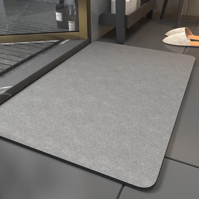 Qiqijia Diatomaceous Earth Quick-Dry Bath Mat 40x60cm натуральный серый