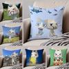 Cute LLnoue TToro Cushion Cover Throw Pillow Cover Hidden Button Durable Polyester Chair Cushion