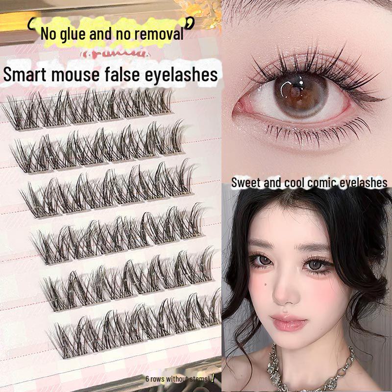 

Feixi LC Бесклеевые завитые мышиные ресницы: Естественные, игривые, накладные ресницы в мультяшном стиле для женщин.