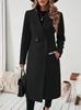 European & American Woolen Double-Breasted Lapel Coat - Autumn/Winter Collection 2026