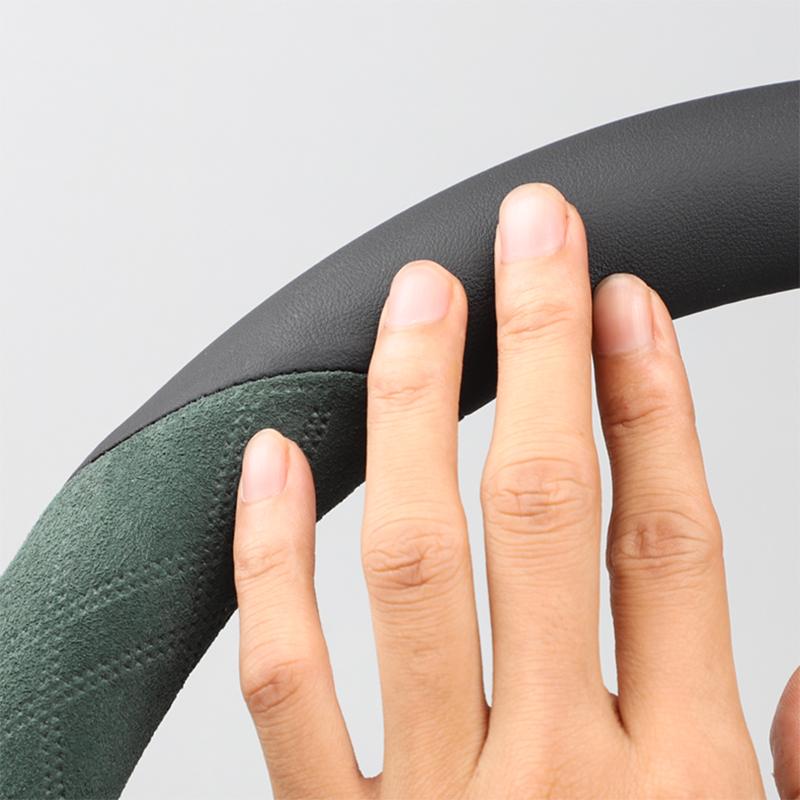 Suede Car Steering Wheel Cover Breathable Anti Slip Leather Auto Interior Accessories For Geely Geometry C   2022