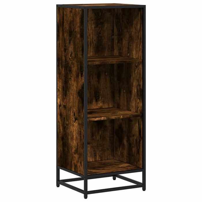 VidaXL Bookcase Smoked Oak 40x35x107.5 Cm Engineered Wood, Bookcase, Room Divider, Separator, Cabinet of 849111