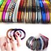 Gold & Silber Laserfaden 1mm Nail Art Sticker - Metalldraht Seiden Nageldekorationswerkzeuge