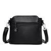 Retro Stitching Soft Leather Shoulder Bag for Women Simple Solid Color Crossbody Bag CLE