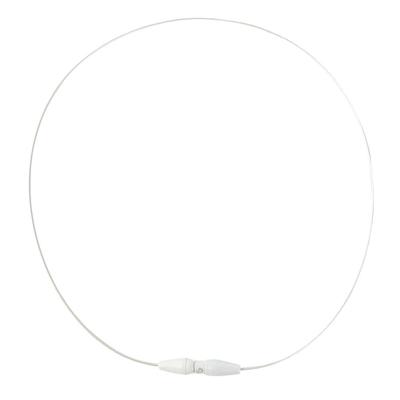 Phiten RAKUWA Necklace Wire EXTREME White 50cm Stiff Shoulders and with Advanced Metax [Relieves Neck] [Made Phiten's Technology]