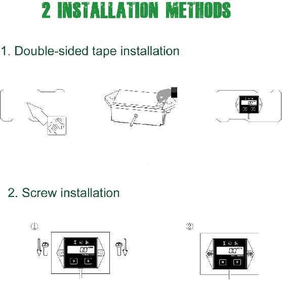 Yooreal Digital Inductive Tach Hour Meter,RPM Gauge Meter Tachometer For Lawn Mower Scooter Dirt Bike Tractor Generator Air Compressor Marine