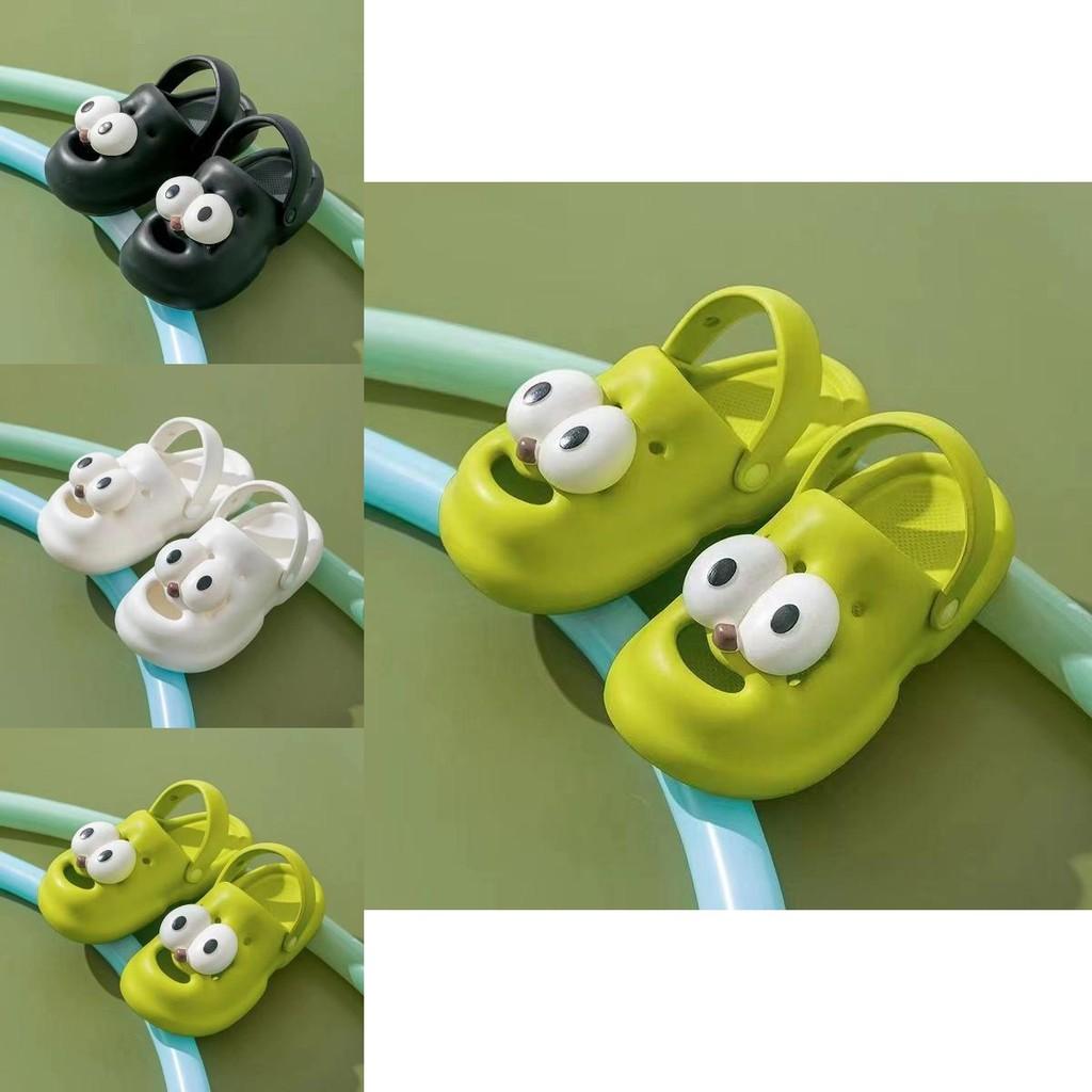 Cute Large Eye Dog Slippers Adorable Women's Summer Beach Sandals Casual Design