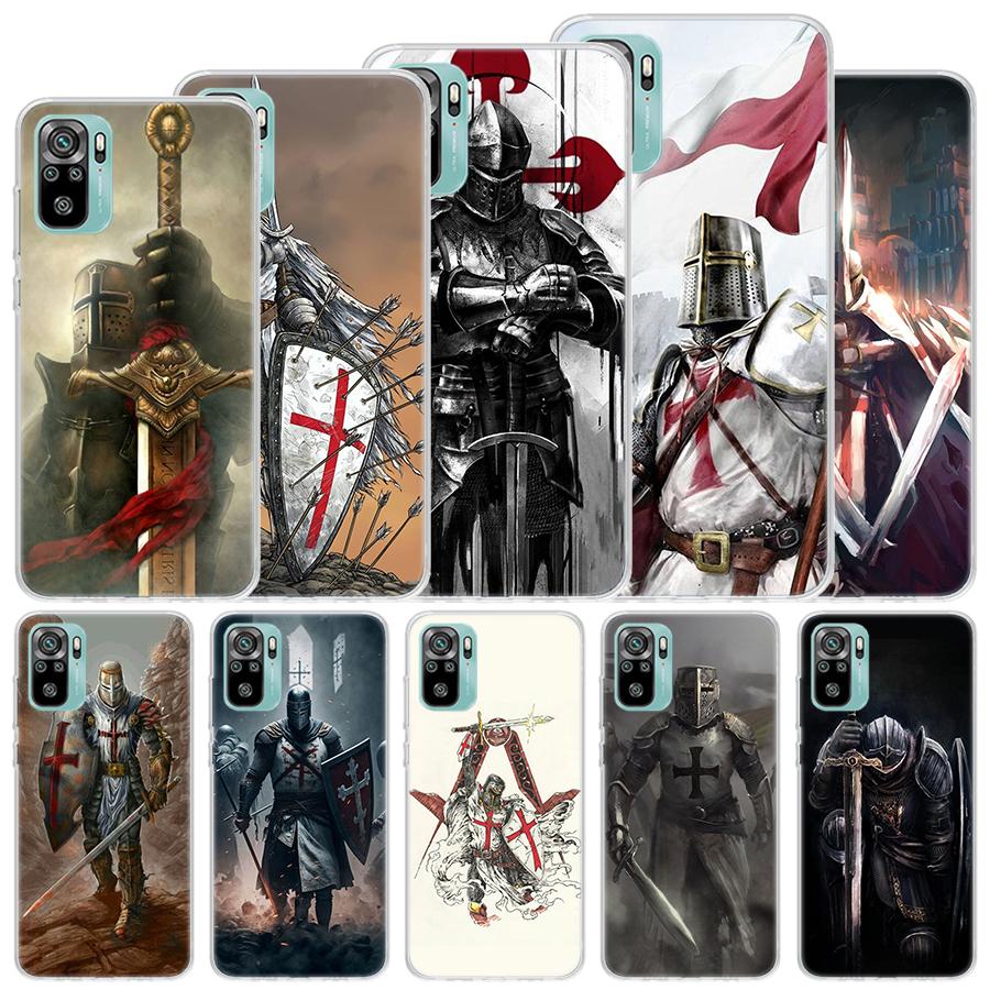 Knights Templar Crusades Soft Case For Xiaomi Redmi Note 14 14S 13 12S 11S 10S 12 11 10 Phone Cover 11T 11E Pro Plus 9 9S Shell