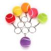 6pcs Tennis Ball Keychain Keyring Pendant Decoration Gift Multi Colors for Bags Key 4cm
