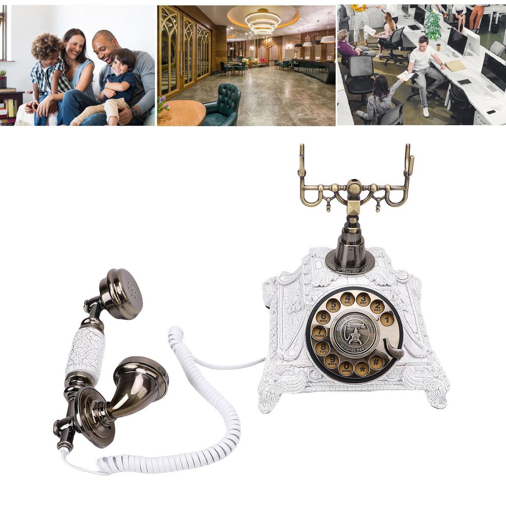 Guest Book Phone 32G Capacity Vintage Retro Telephone Customized Voice Message for Wedding Party