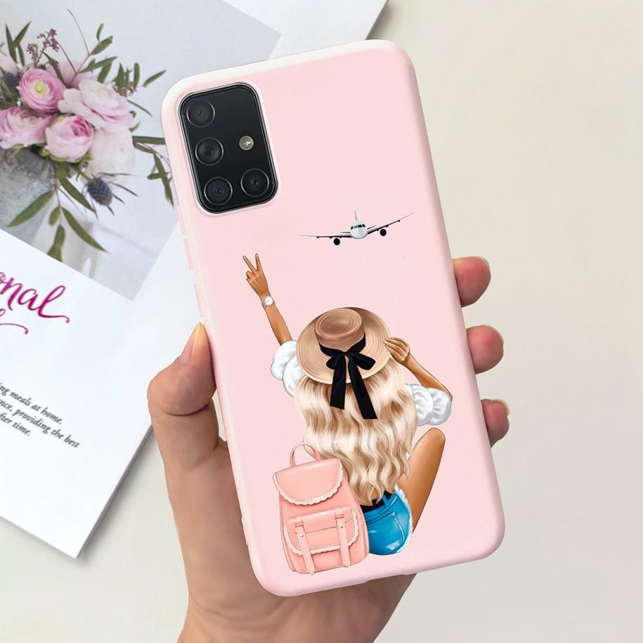 For Samsung A51 A71 A31 Phone Case Fashion Pattern Liquid Silicone Full Protection Back Cover For Samsung Galaxy A 51 71 31 Capa