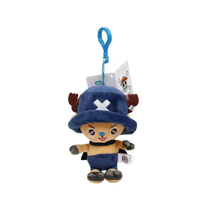 One Piece Luffy & Chopper Keychain Plush Doll - Anime Cartoon Accessory