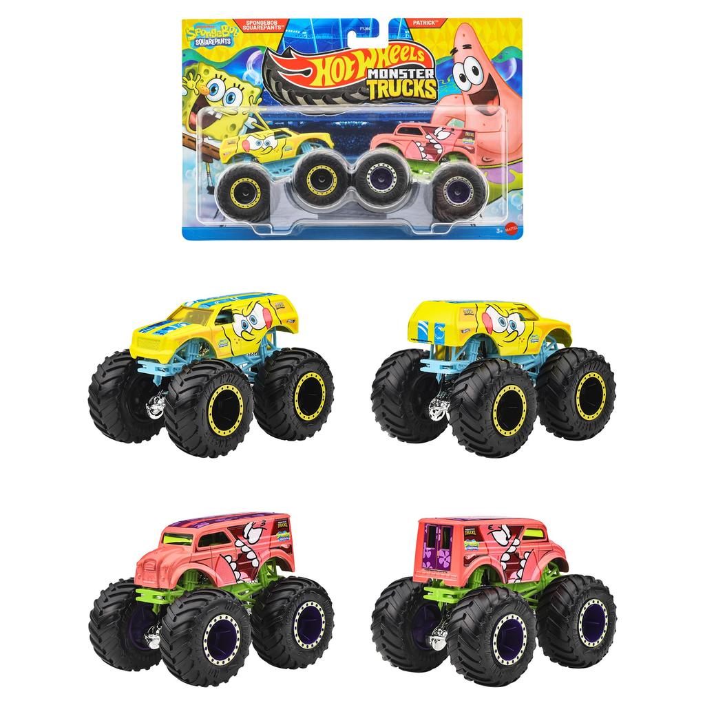 Hot Wheels Monster Truck Assorted Vehicle Mini Set of 8 Cars per Ages 164 2-Pack Toys, Cars, (2 Pack), Boxed, 3+, Multi-Purpose, FYJ64-986V