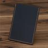 Men's Vintage Crazy Horse Leather Card Holder Retro Brown Coffee Slim Minimalist Wallet Handmade Multi-Card Slots for Daily Commute Practical Use