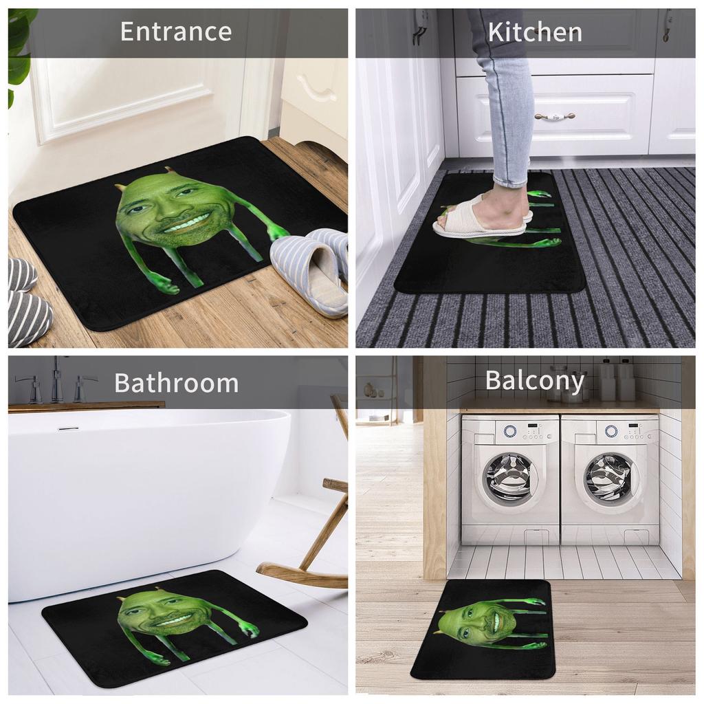 Dwayne The Rock Johnson Meme Doormat Mat Anti-Slip  Bathroom Kitchen Bedroom Rug Carpet 40*60cm