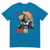 Bigfoot Merica Rock American Flag Patriotic 4th Of July TShirt