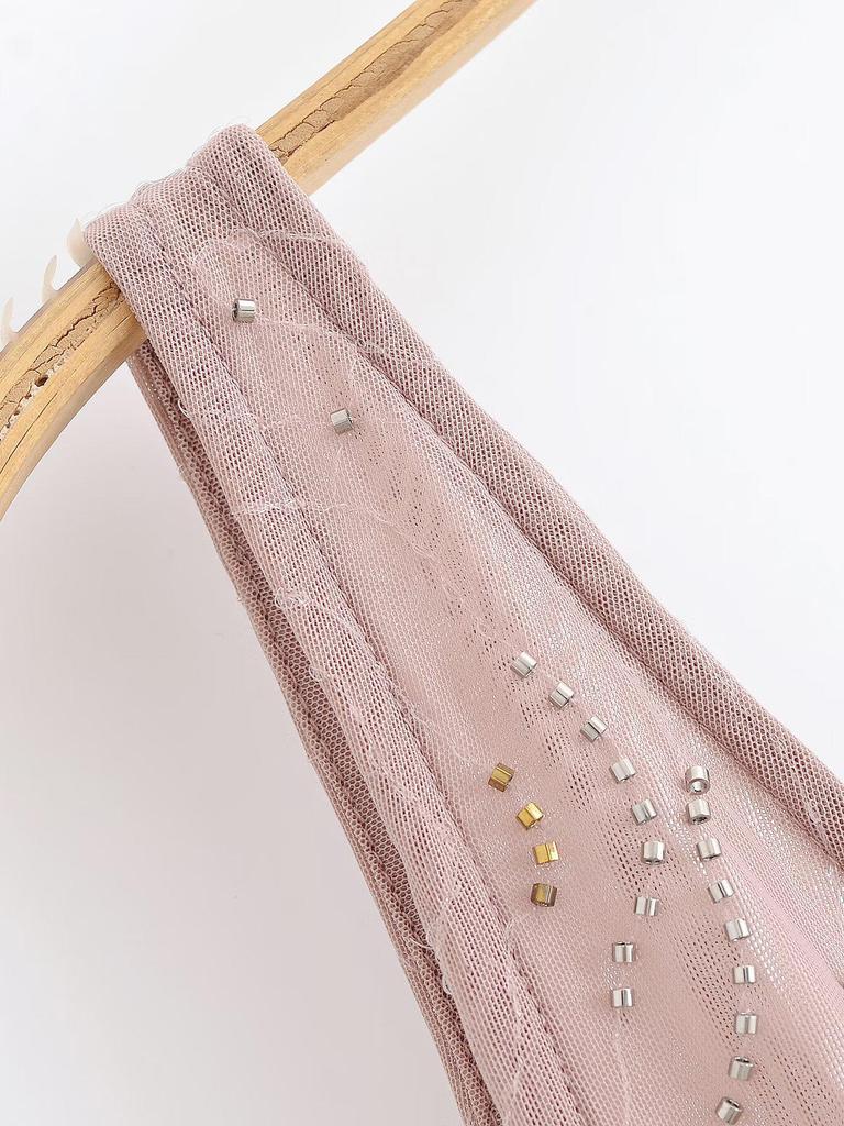 2025 Summer Women's European & American Style Casual Sequin Midi Dress - Fashionable & Simple