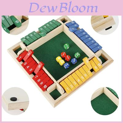 Four-sided Shut The Box Dice Game For Family Fun And Learning