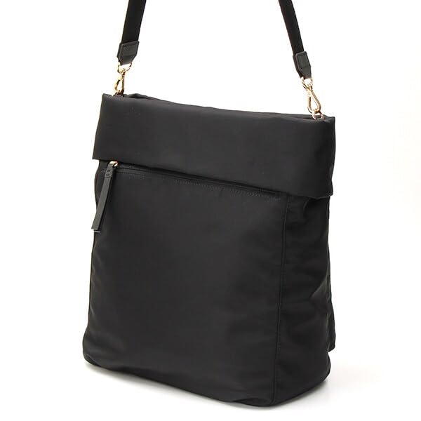 Shoulder Bag with Double Front Big Shoulder Black [Lava Gerry] Pockets, 2-Way Bag, (10)