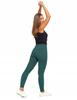 Women's Sports Leggings High Waist Ribbed Stylish MORAJ XXL/3XL green